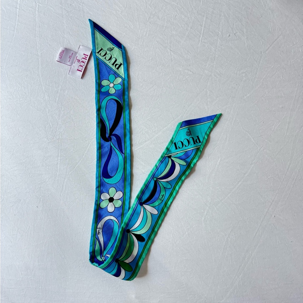 PUCCI MIXED PRINT SILK TWILL SCARF